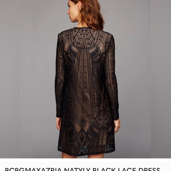 🌟 BCBGMAXAZRIA NATYLY BLACK LACE DRESS🌟 - Picture 14 of 14